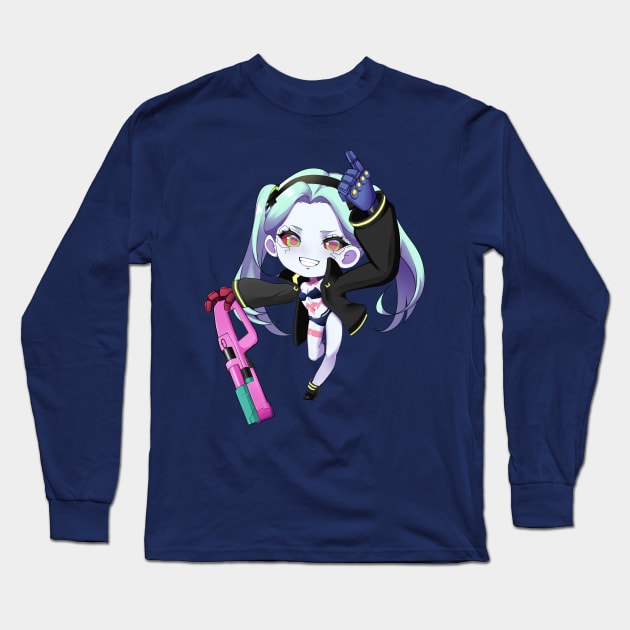 Rebecca Cyberpunk Edgerunners Long Sleeve T-Shirt by Anime Access